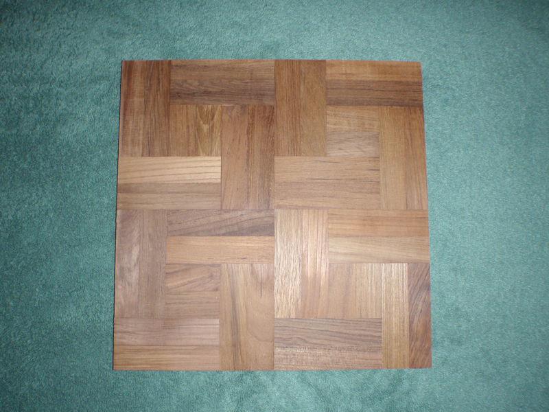 Teak parquet, solid teak wood, 100% heartwood, diamond pattern 5/16 thick x12x12