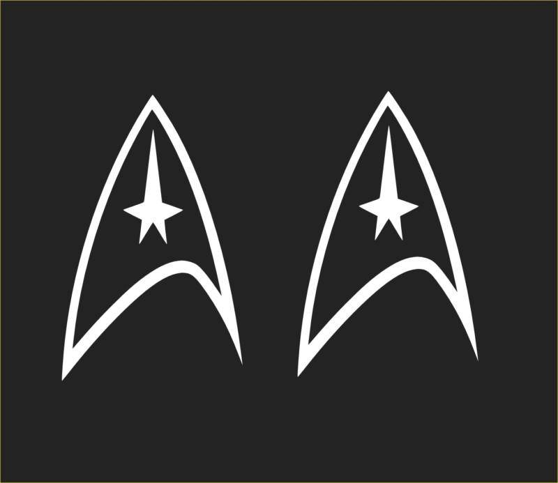 Star trek decals for cars and truck  2x1