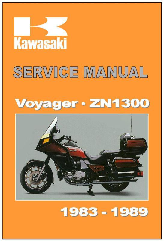 Kawasaki workshop manual z1300 voyager zn1300 1983 1984 1985 1986 1987 1988 1989