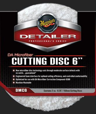 Meguiar's detailer da  microfiber cutting disc 6" bulk (2 pack)