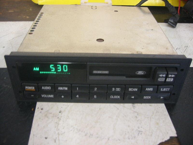 1996-1998 ford escort  cassette deck radio  square plug design