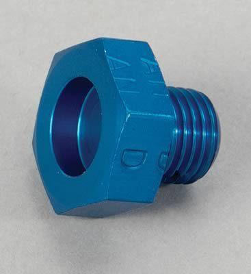 Russell 660250 fitting external hex head pipe plug -3 an o-ring aluminum blue ea