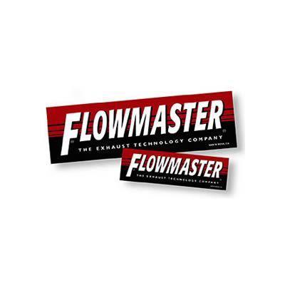 Flowmaster banner flowmaster logo black/red vinyl 36" length x 12" width each