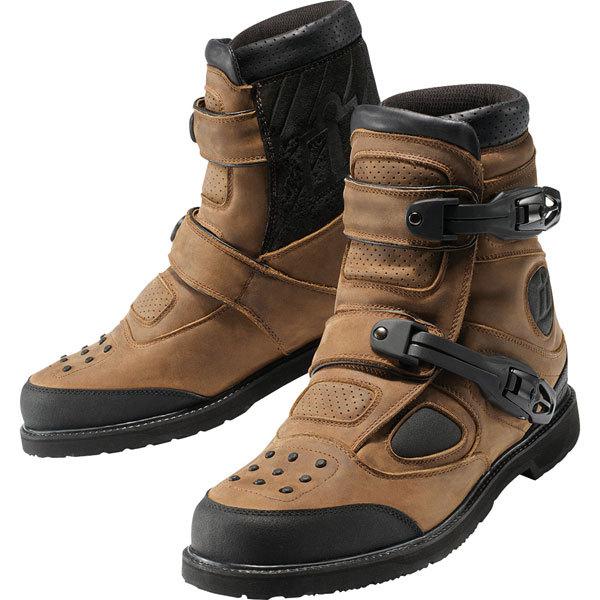 Brown 12 icon patrol waterproof boots