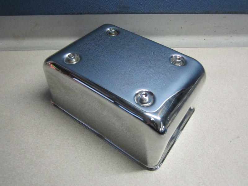 Harley davidson dyna wideglide fxdwg 00 motorcycle left side chrome cover