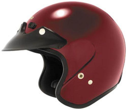 New cyber u-6 open-face adult helmet, wineberry/red, large/lg