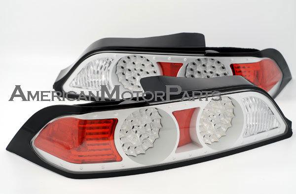 Depo pair euro style titanium altezza tail lights w/ led 05-07 06 acura rsx