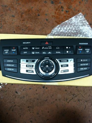 Infiniti m35 m45 navigation and climate radio switch assembly. 28395-ej77c