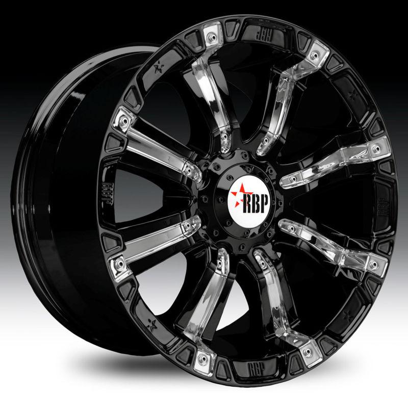 20" x9 rbp 94r black 6x135 w/ 0 et (94r-2090-63-00bp) wheels rims