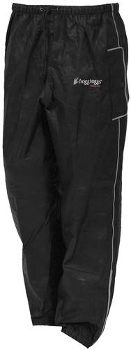 Frogg toggs road toad black rain motorcycle pants size small