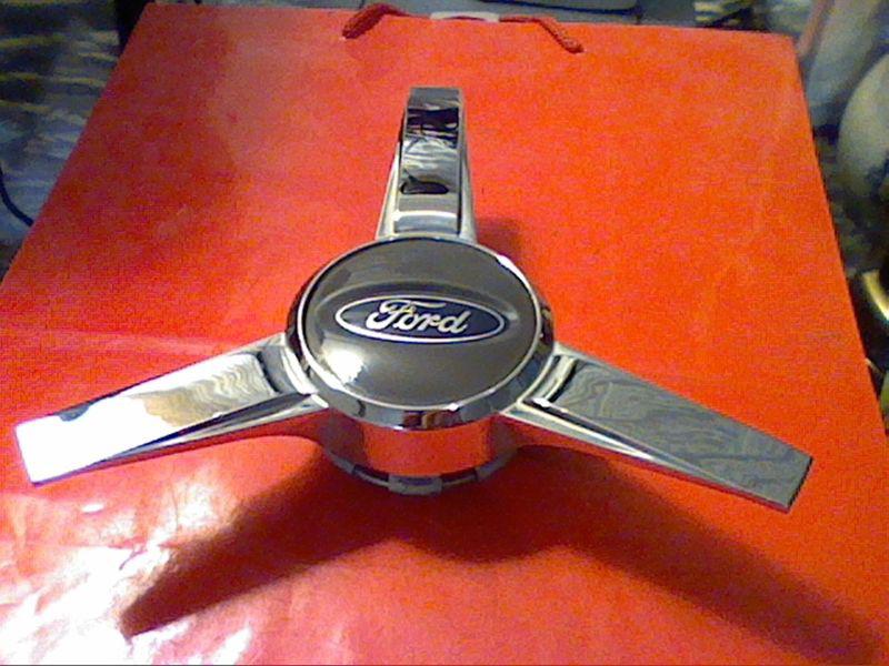2005-2009 ford mustang gt spinner center cap hub caps chrome grey c1  7.75"