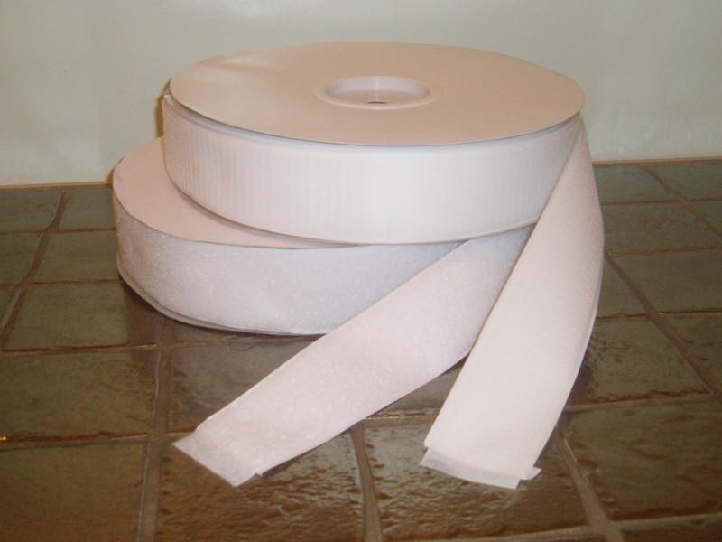 8 ft x 2" white velcro hook loop tape-commercial strength-industrial adhesive