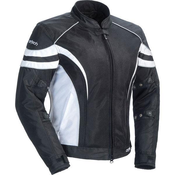 Black/white m cortech lrx air 2 women's vented textile jacket