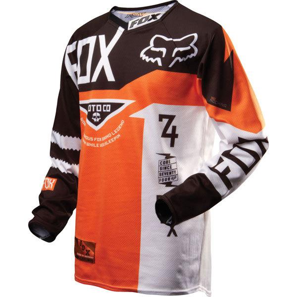 Orange xl fox racing 360 machina youth jersey 2013 model