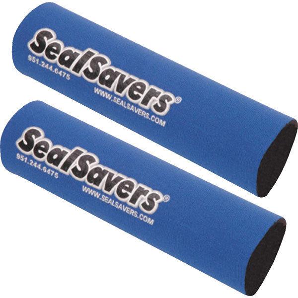 Blue 1 3/4" seal savers inverted fork covers for most 125/500cc models