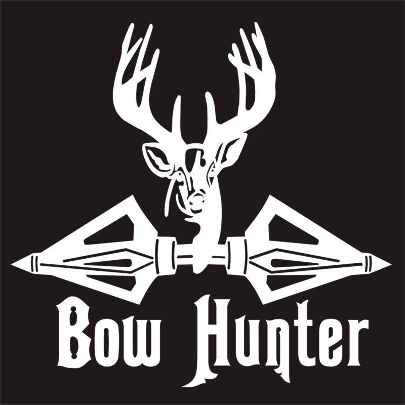 Bowhunting whitetail deer vinyl decal sticker
