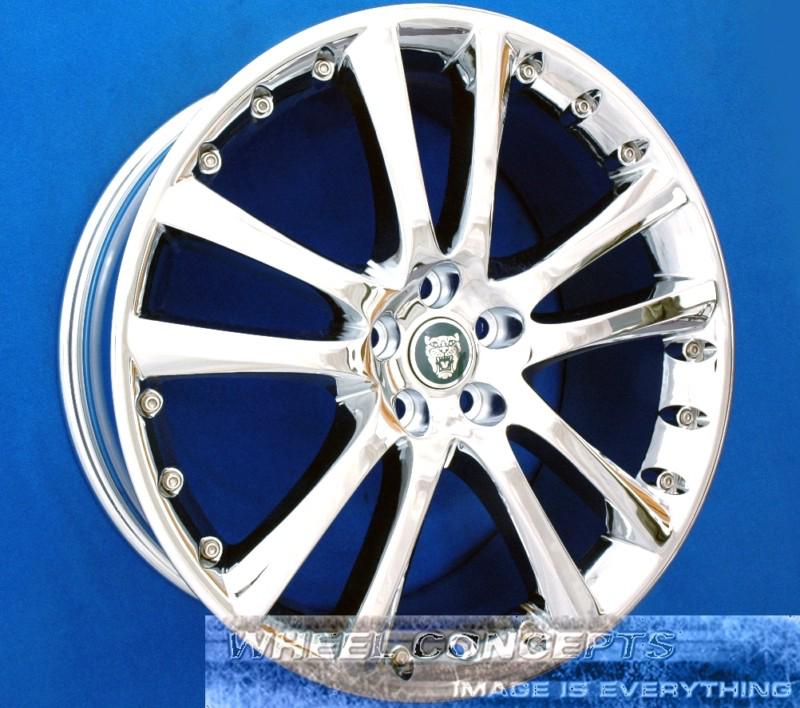 Jaguar xk r xkr 20 inch chrome wheels rims senta genuine original oem 