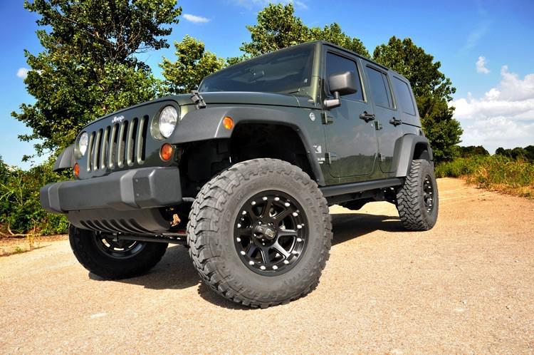 2007 - 2013 jeep jk wrangler 3.75 rough country 4 door a/t lift kit # perf677