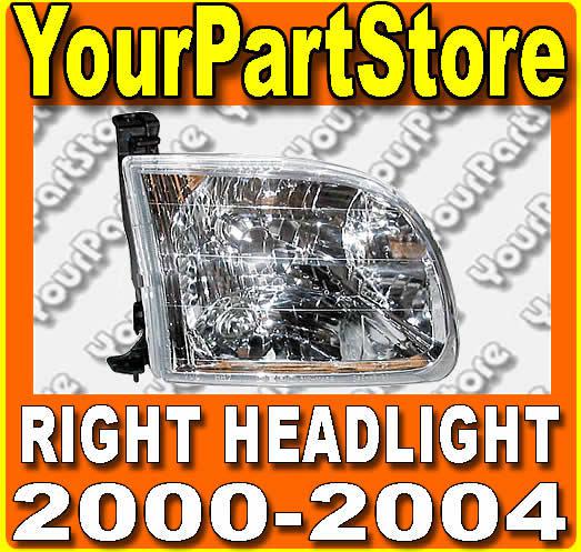 00-04 tundra pickup pu truck passenger side headlight headlamp assembly  right