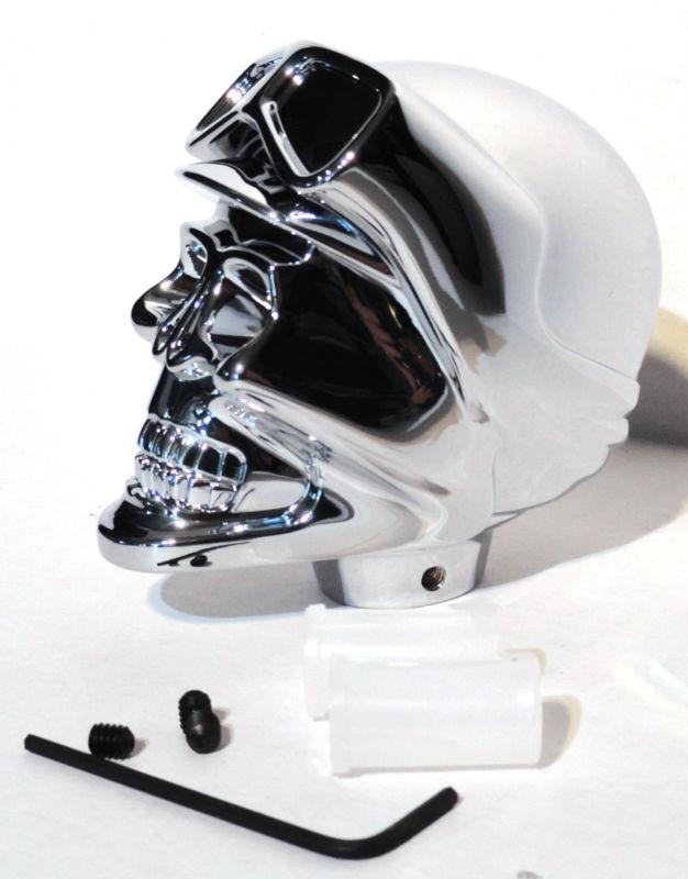 Find gear shift knob skull biker chrome plated for Peterbilt Kenworth
