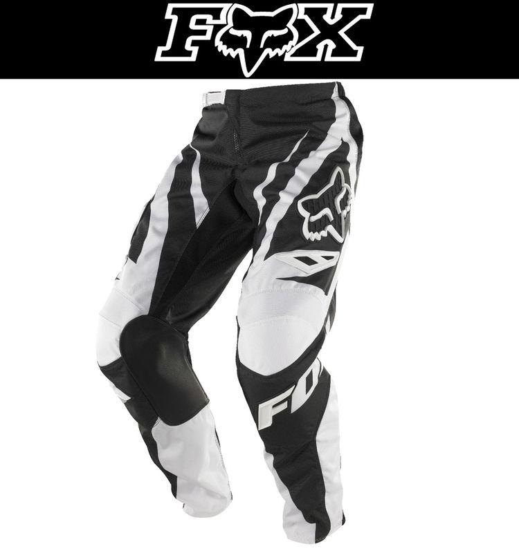Fox racing 180 race black white size 28-44 dirt bike pants motocross mx atv 2014