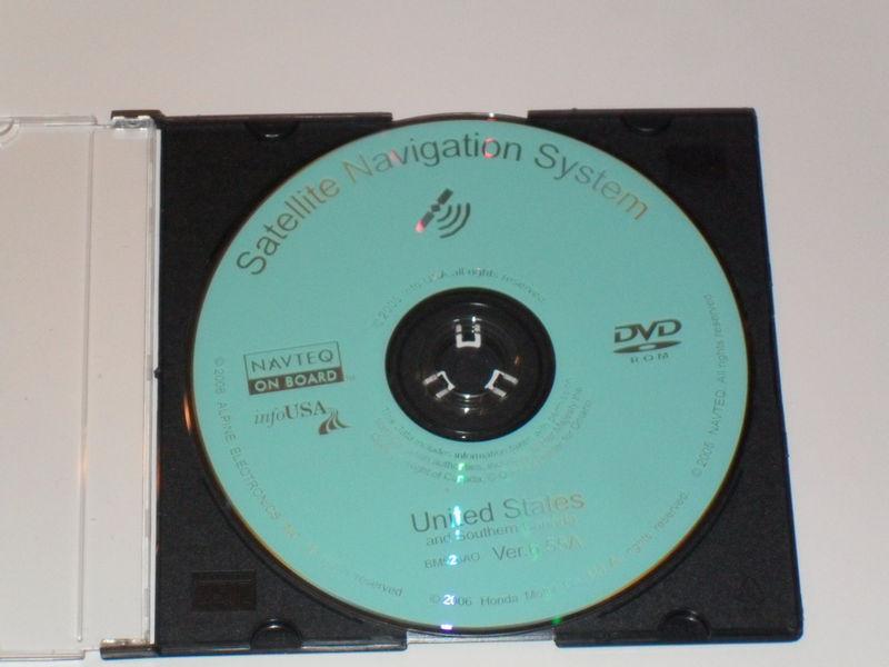 Honda acura navigation cd dvd disc 6.55a navagation disk oem map disk gps