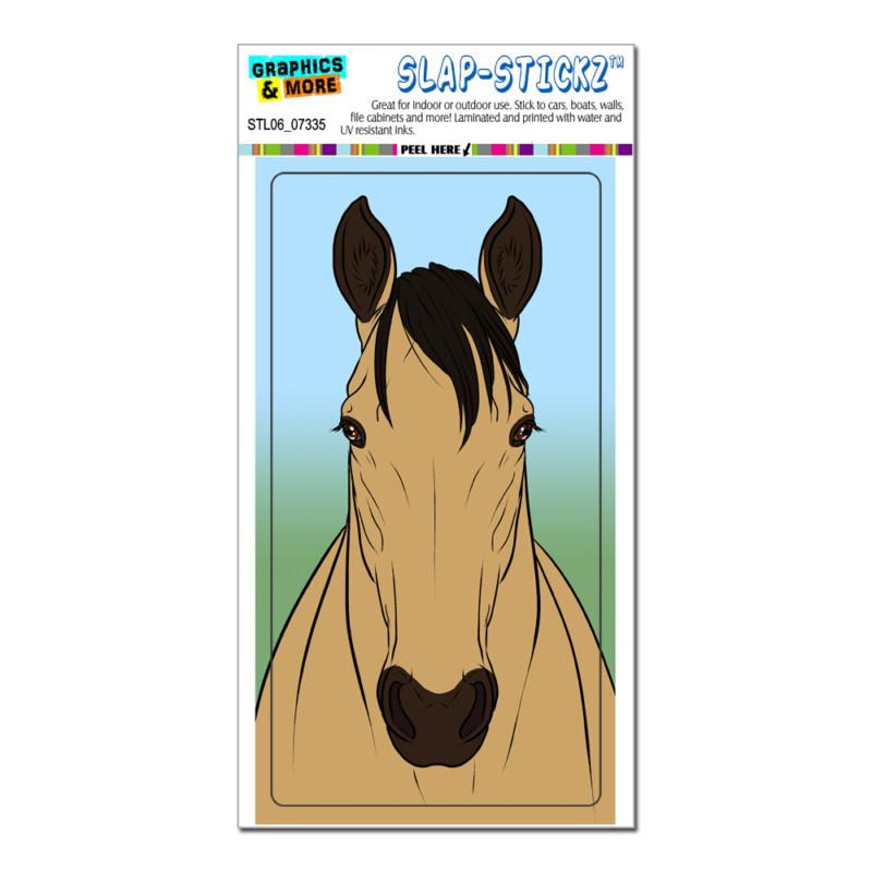 Horse buckskin - slap-stickz™ automotive car window locker bumper sticker