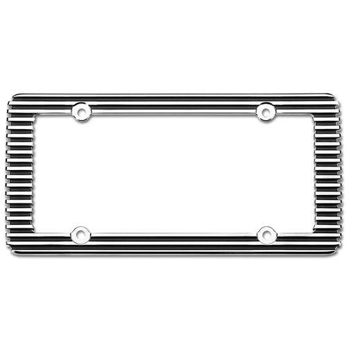 Cruiser 58350 license plate frame billet style design chrome black
