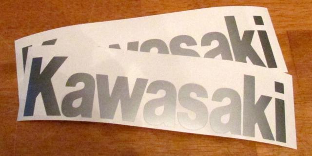 Kawasaki ninja zx-r metallic silver 8" vinyl sticker decal! - limited pricing!