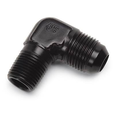 Russell proclassic an to npt adapter fitting -6 an male-3/8 in. npt male black