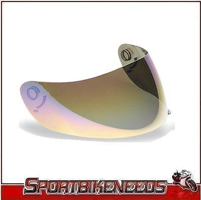Bell gold iridium mirrored shield visor arrow helmet replacement apex sprint