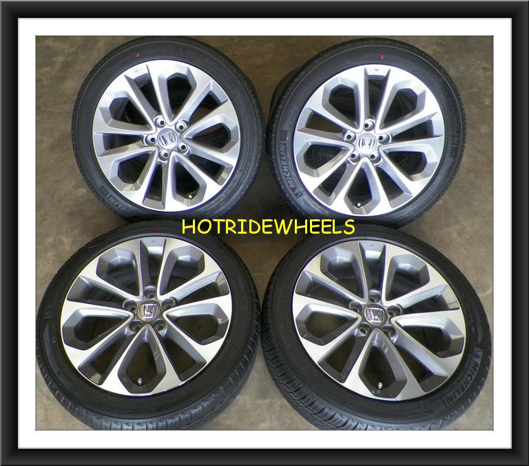 18" honda accord oem wheels with michelin tires  235/45/18       #108c