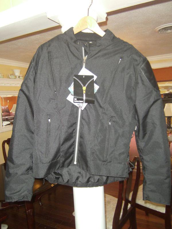 Motorcycle jacket, himalaya bikewear co.   w/ glow in dark safety zipper