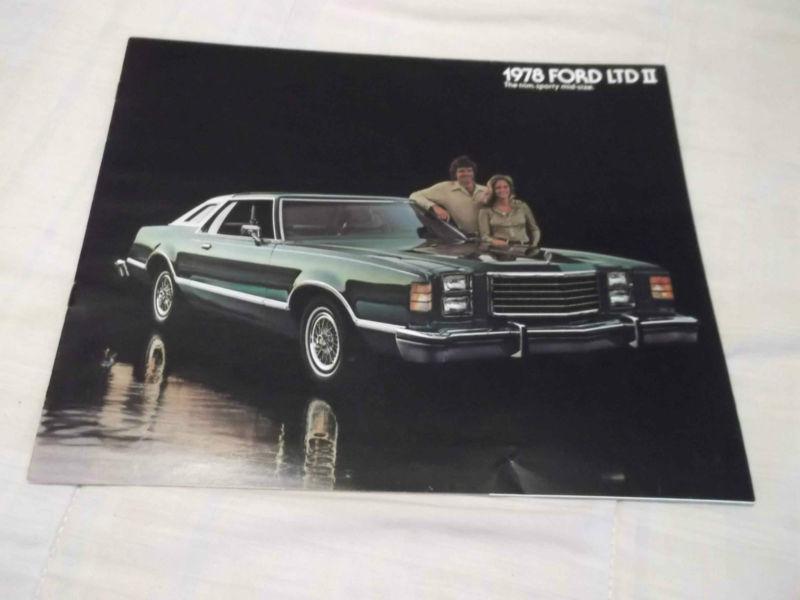 1978 ford ltd ii original dealer sales brochure; 2 dr; 4 dr; 12pgs