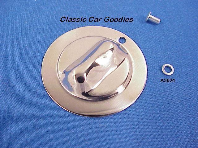 1930-1931 ford grille crank hole cover (1) stainless steel