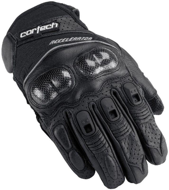 Cortech accelerator 3 black xs perforated leather motorcycle riding gloves