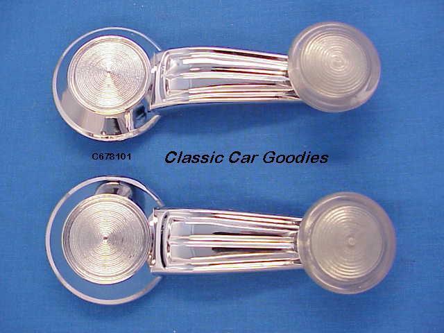 1979-1981 chevy window handles (2) 1980 clear knob