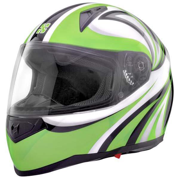 Sparx tracker stiletto motorcycle helmet green