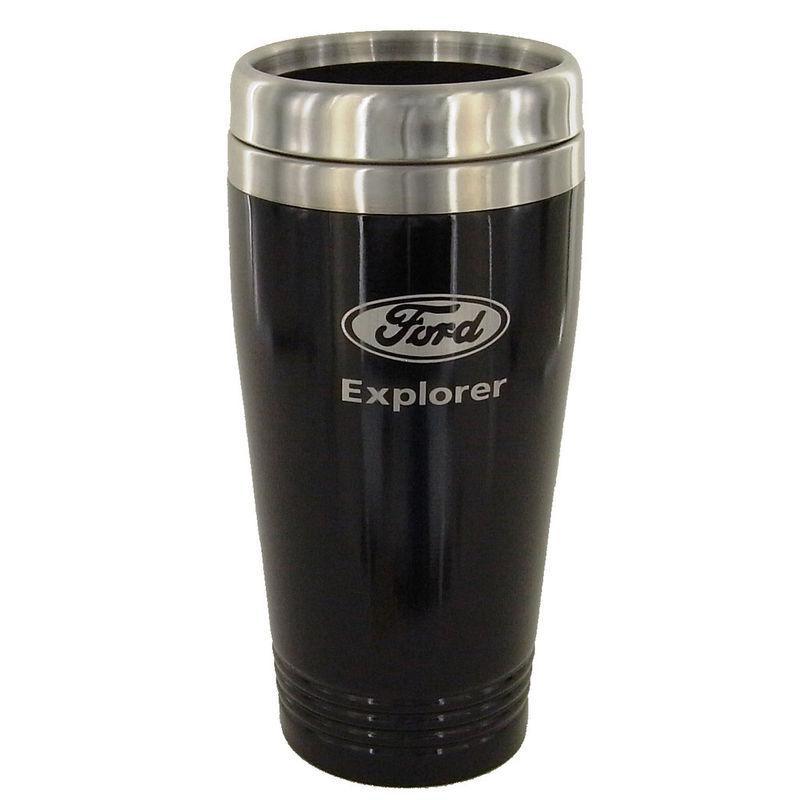 Ford explorer black stainless steel coffee tumbler mug