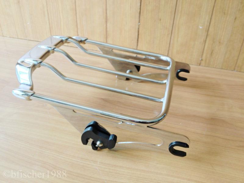 Detachable air wing two up luggage rack for harley davidson models 2009-2013