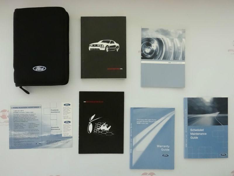 2008 ford mustang owners owner manual with case 