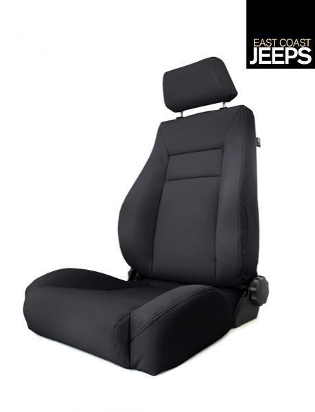 13414.15 rugged ridge xhd ultra front seat, black denim, 97-06 jeep tj and lj