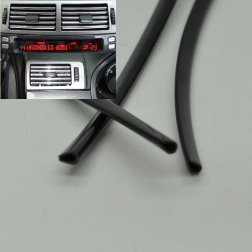 Door edge guard trim molding roll strip rim diy u style flexible black car truck