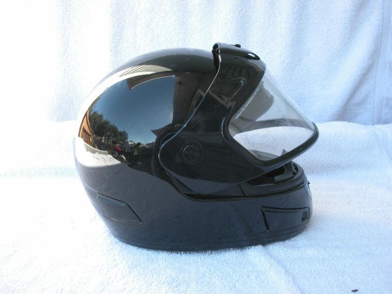 Hjc snowmobile / motorcycle helmet, size: l/xl color: black