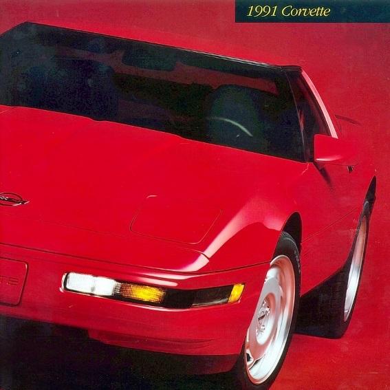 Chevrolet corvette 1991 - dealer book brochure - l98 91 - convertible - new