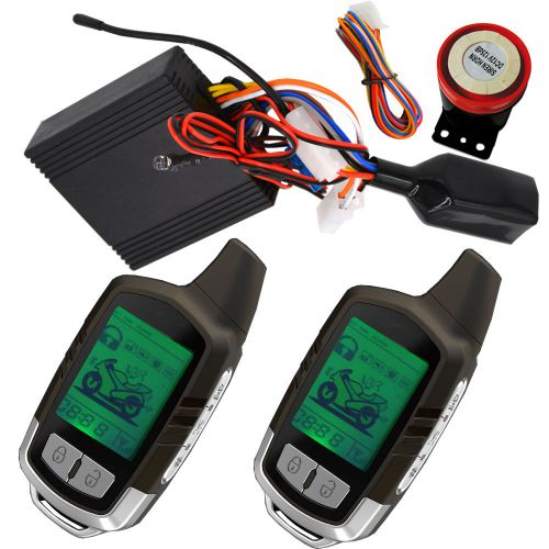 New 2 way remote start stop motorcycle alarm with waterproof main unit