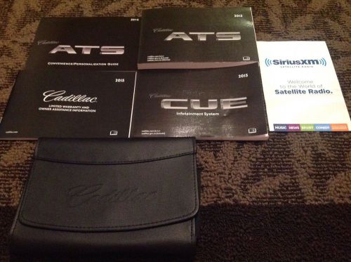 2015 cadillac ats owners manual/warranty/cue info/personalization (no reserve)