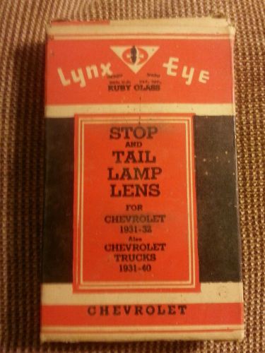 1931-1932 stop and tail lamp lens