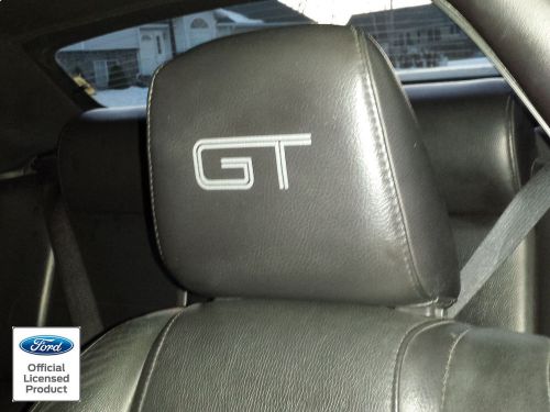 2010-2014 ford mustang headrest gt newer style decals - only leather seats 10-14