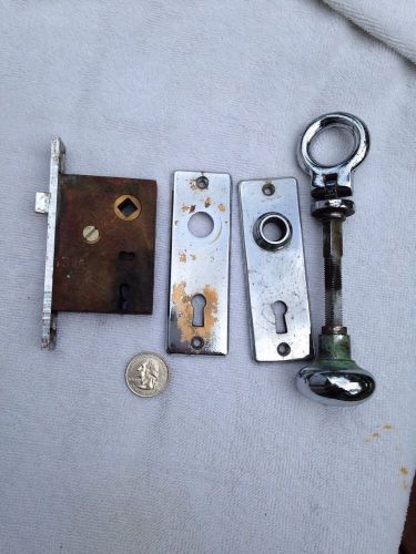 Vintage chris craft hatch lock handle knob wood boat